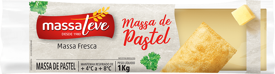 MASSA DE PASTEL ROLO 1kg | Massa Leve